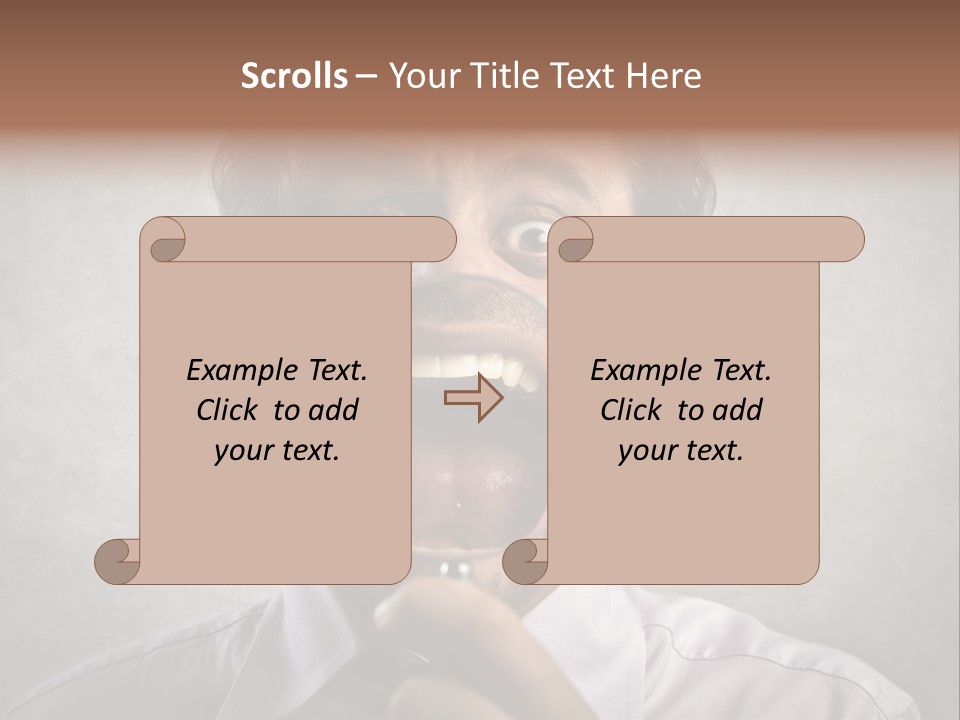 Bisinessman Caucasian Worker PowerPoint Template
