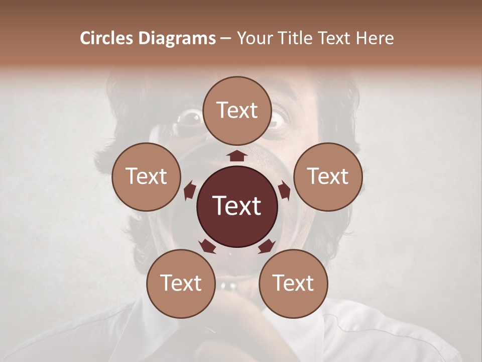 Bisinessman Caucasian Worker PowerPoint Template