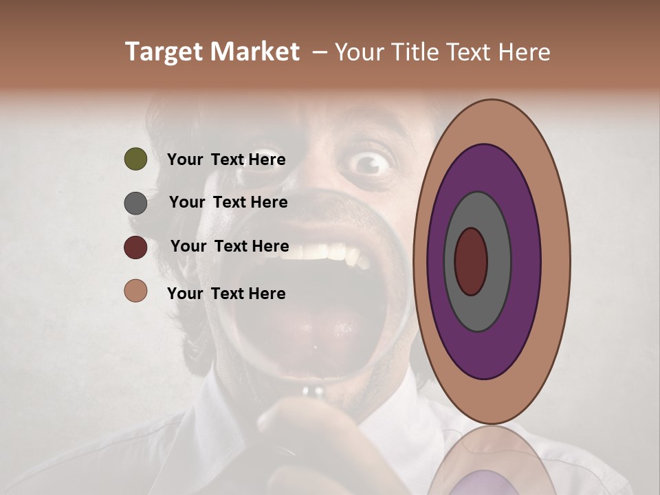 Bisinessman Caucasian Worker PowerPoint Template