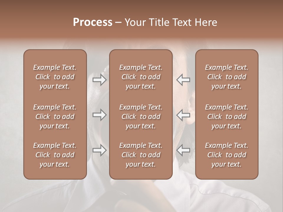 Bisinessman Caucasian Worker PowerPoint Template