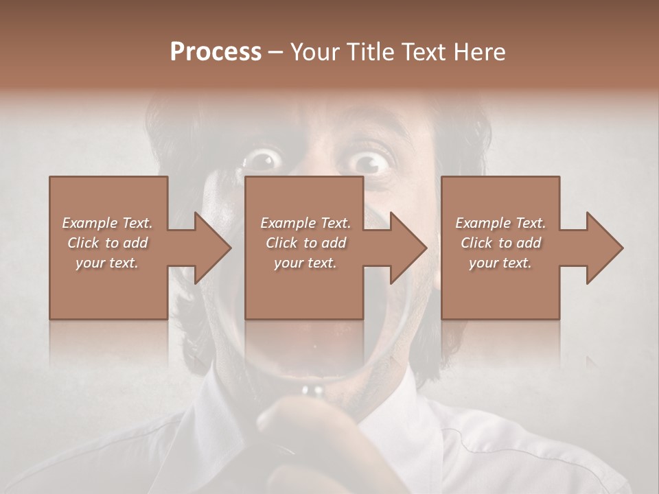 Bisinessman Caucasian Worker PowerPoint Template