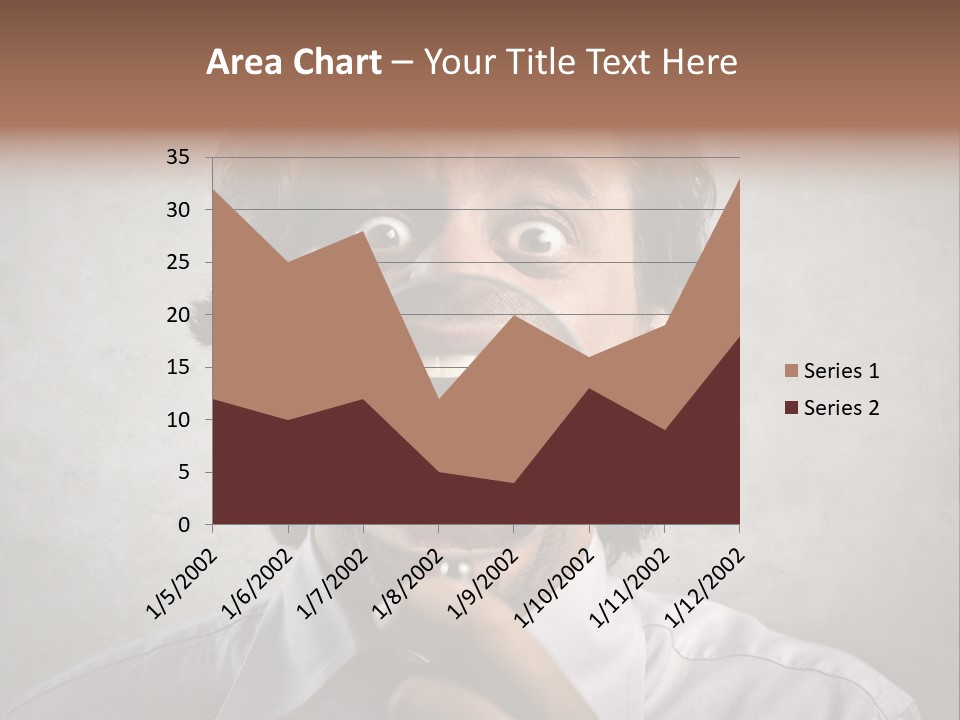 Bisinessman Caucasian Worker PowerPoint Template