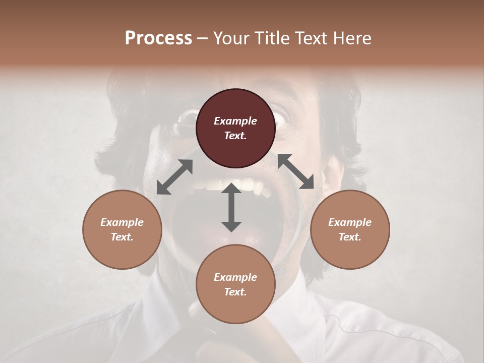 Bisinessman Caucasian Worker PowerPoint Template