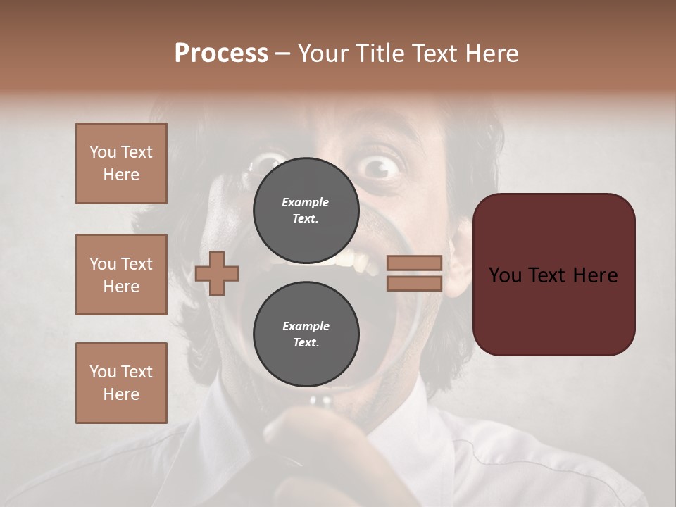 Bisinessman Caucasian Worker PowerPoint Template