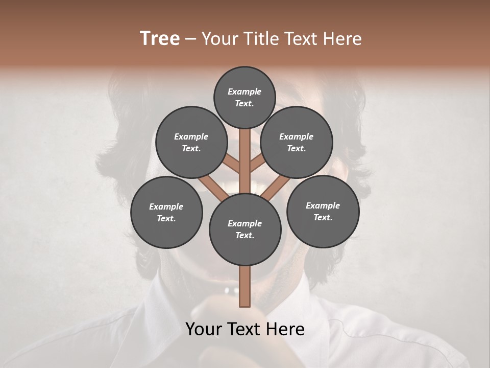 Bisinessman Caucasian Worker PowerPoint Template