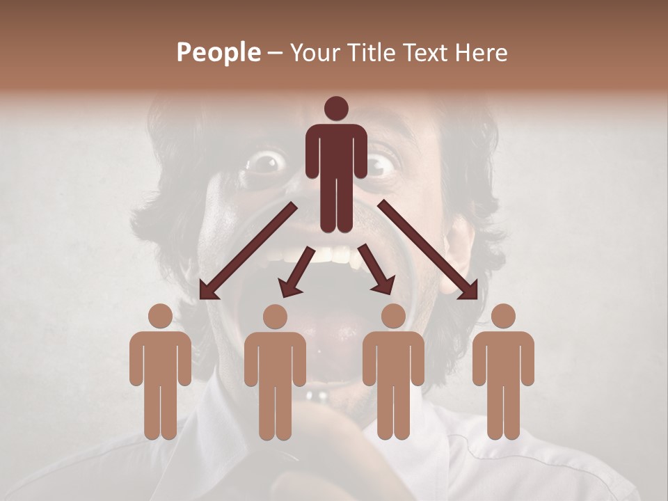 Bisinessman Caucasian Worker PowerPoint Template