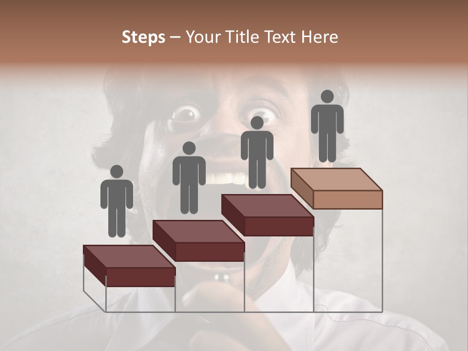 Bisinessman Caucasian Worker PowerPoint Template