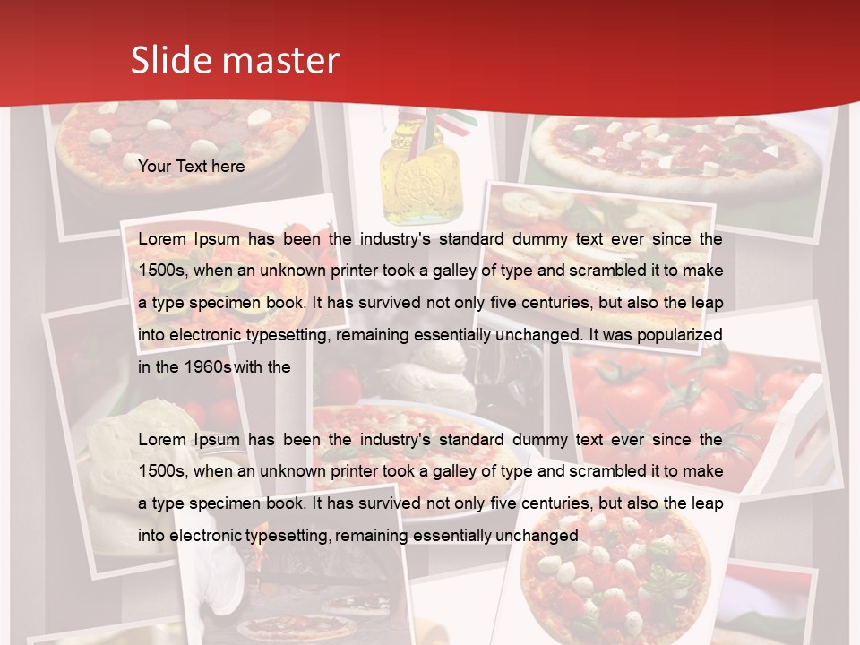 Food Basil Collage PowerPoint Template