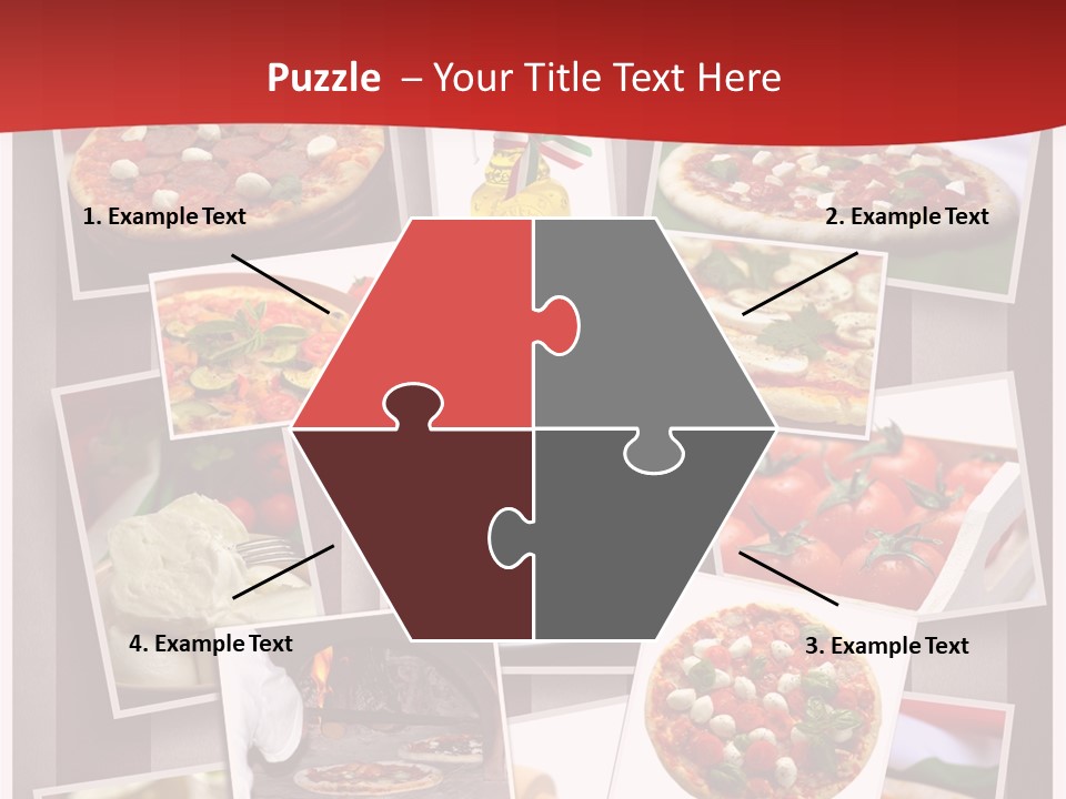 Food Basil Collage PowerPoint Template