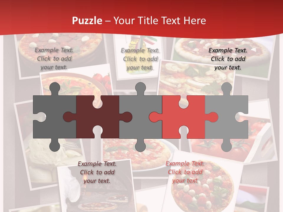 Food Basil Collage PowerPoint Template