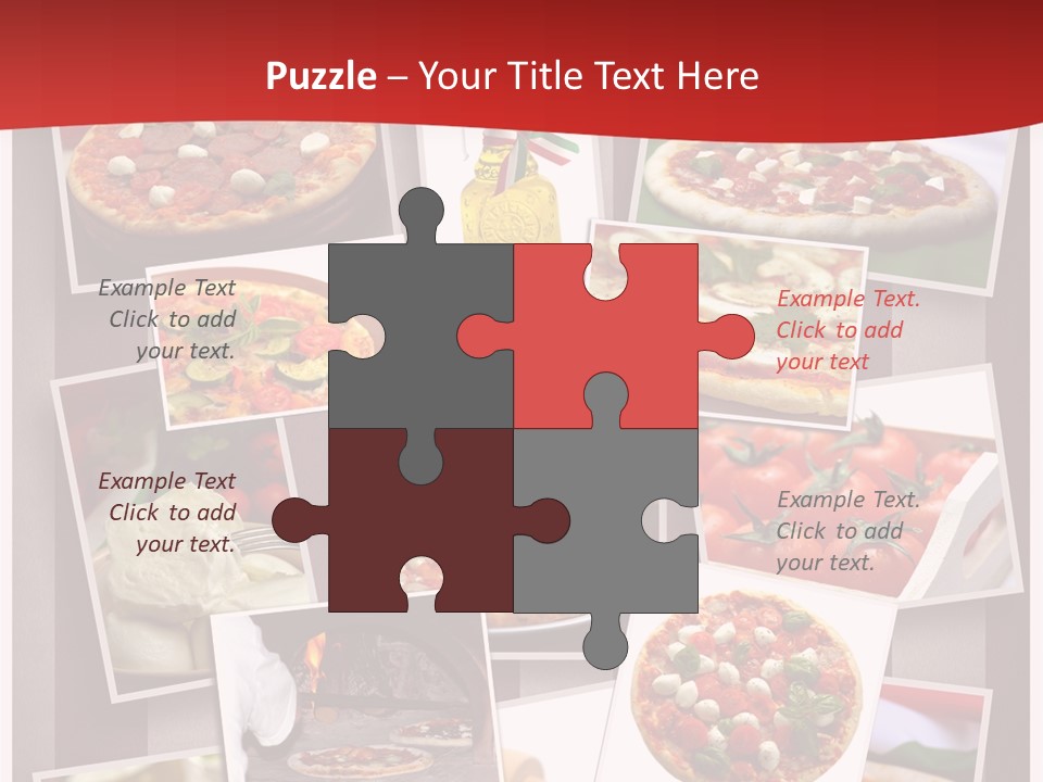 Food Basil Collage PowerPoint Template