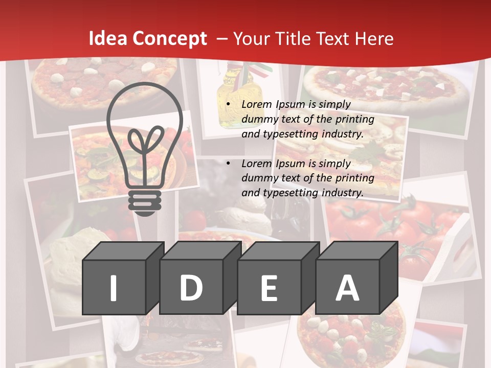 Food Basil Collage PowerPoint Template