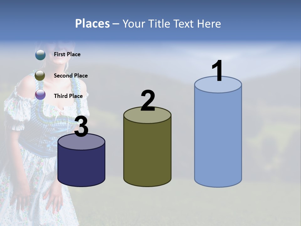 Dress Spring Smile PowerPoint Template