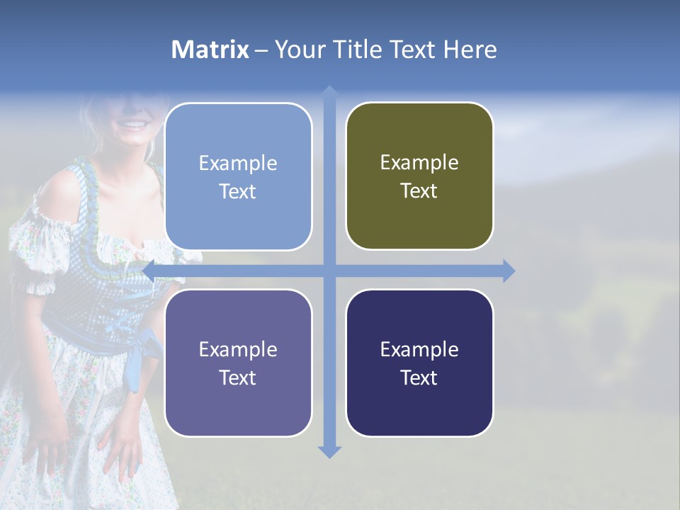 Dress Spring Smile PowerPoint Template