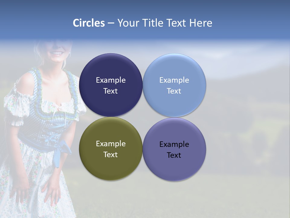 Dress Spring Smile PowerPoint Template