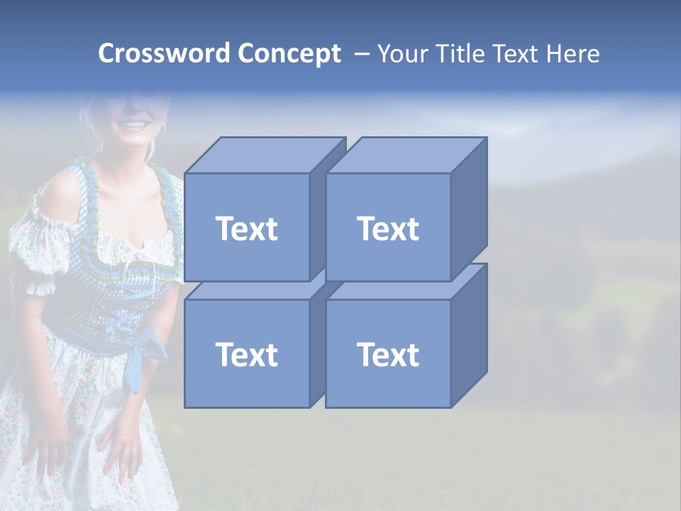 Dress Spring Smile PowerPoint Template