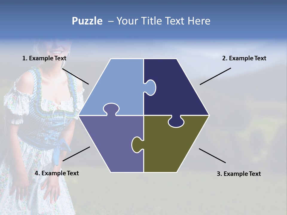 Dress Spring Smile PowerPoint Template