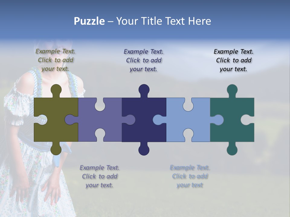 Dress Spring Smile PowerPoint Template