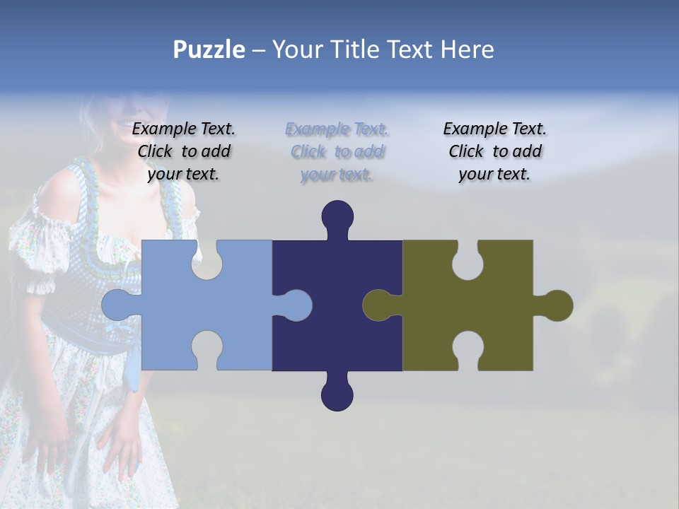 Dress Spring Smile PowerPoint Template