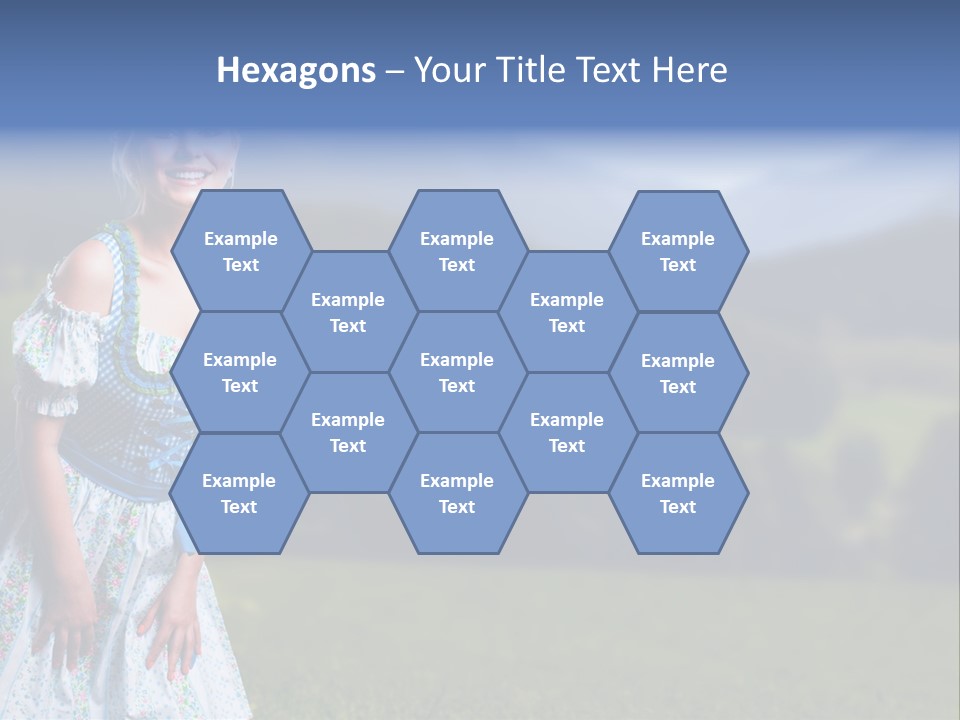 Dress Spring Smile PowerPoint Template