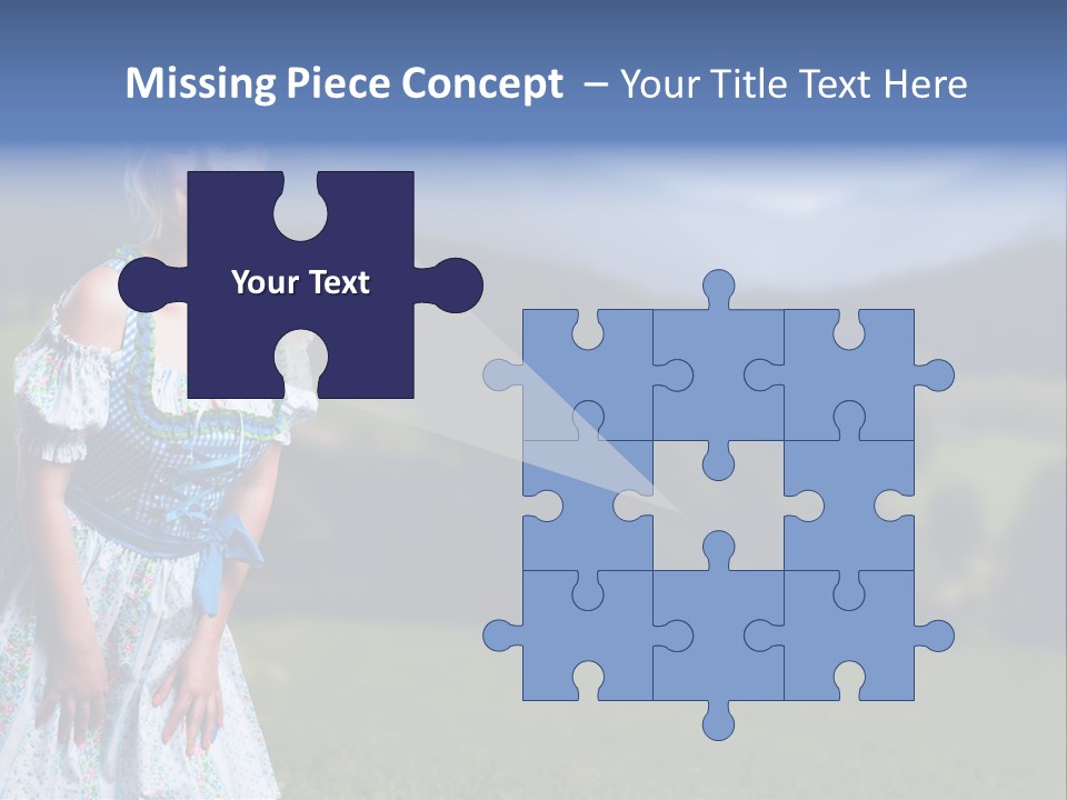 Dress Spring Smile PowerPoint Template