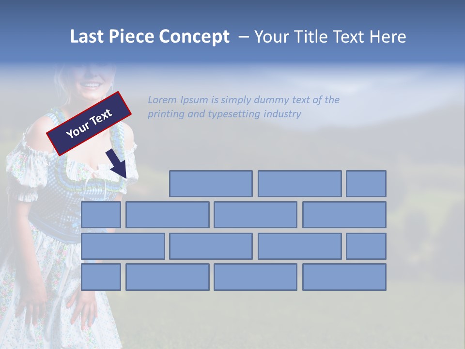 Dress Spring Smile PowerPoint Template