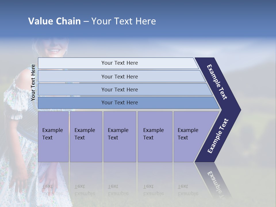 Dress Spring Smile PowerPoint Template