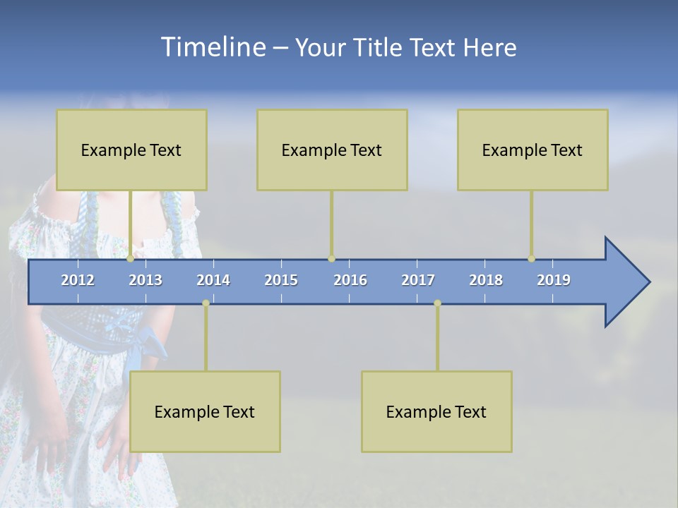 Dress Spring Smile PowerPoint Template