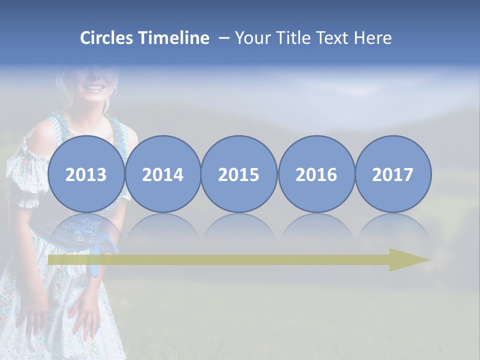 Dress Spring Smile PowerPoint Template