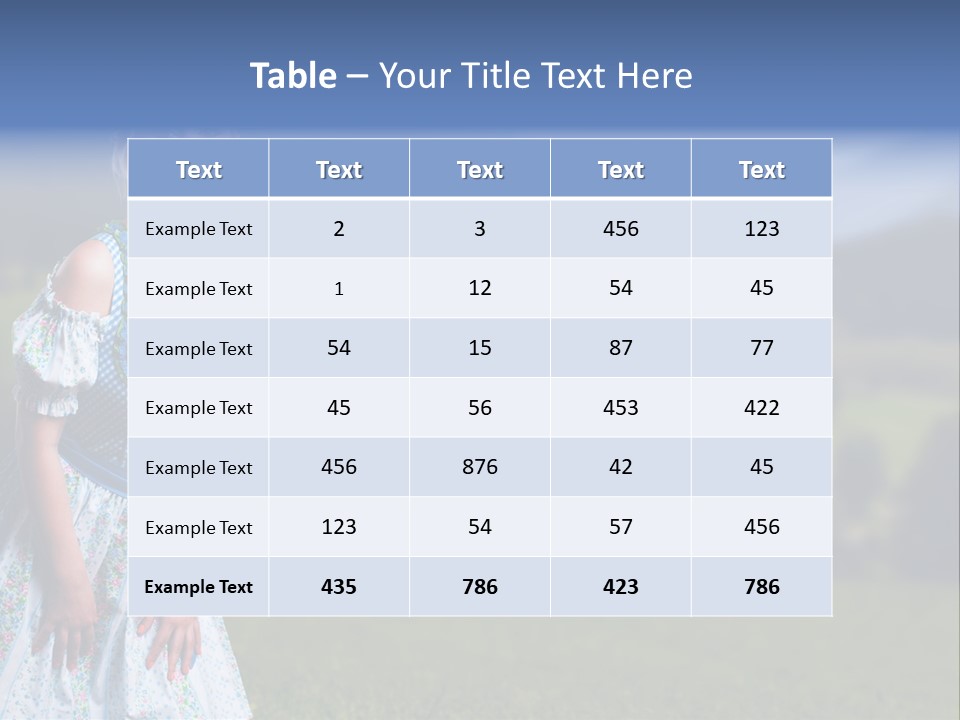 Dress Spring Smile PowerPoint Template