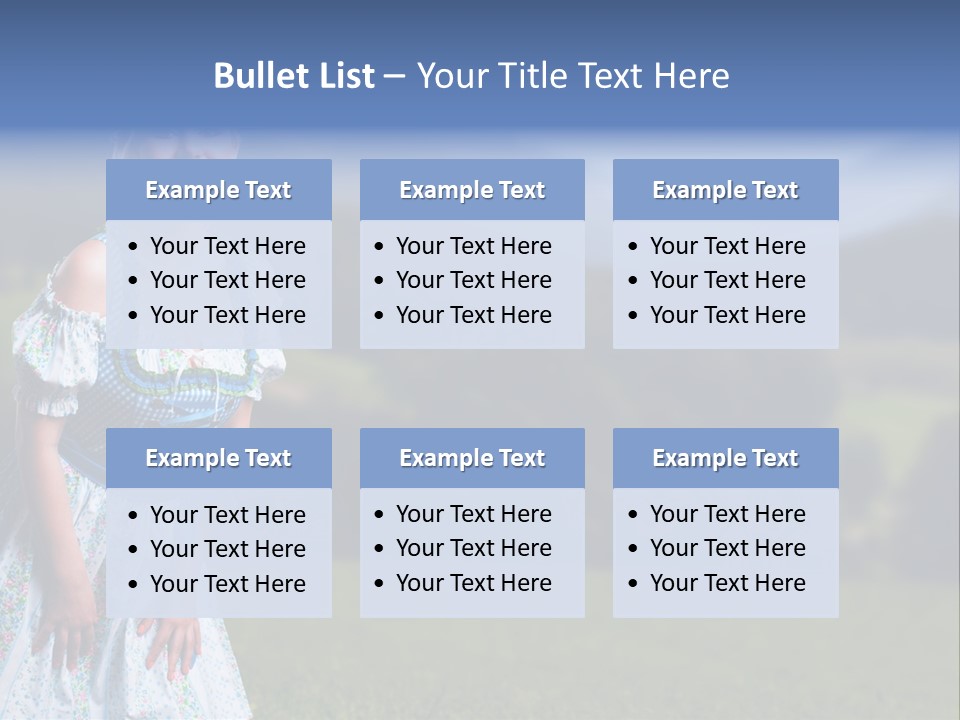 Dress Spring Smile PowerPoint Template