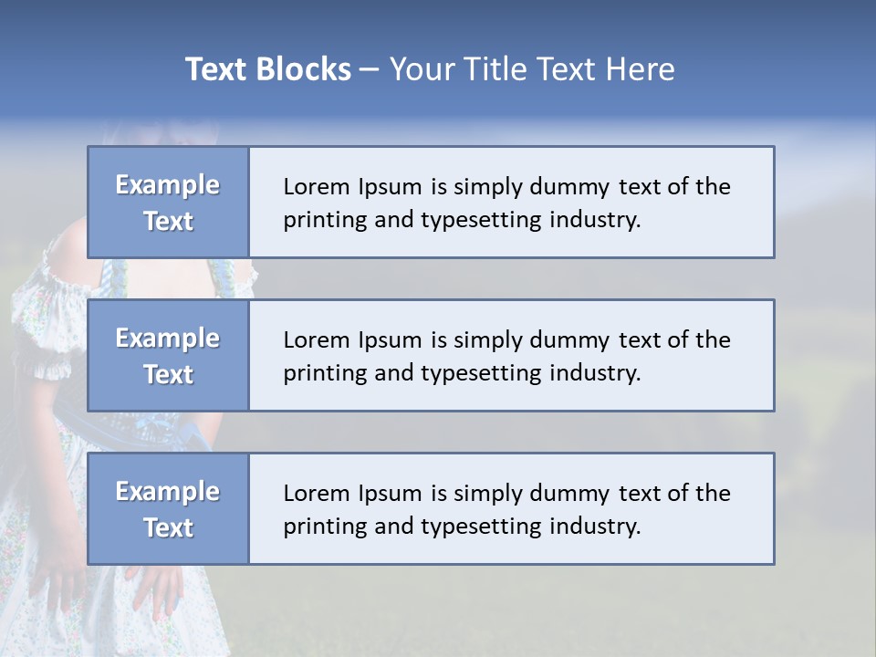 Dress Spring Smile PowerPoint Template
