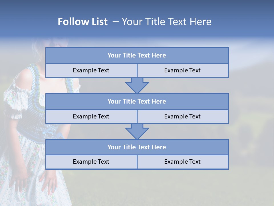Dress Spring Smile PowerPoint Template