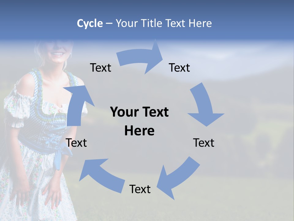 Dress Spring Smile PowerPoint Template