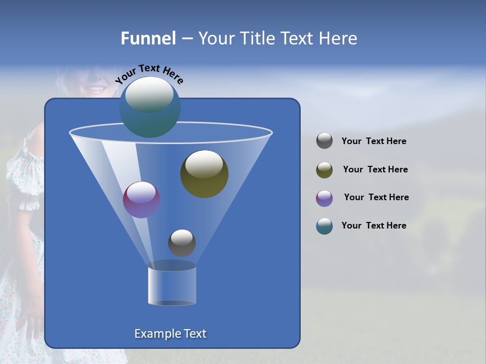 Dress Spring Smile PowerPoint Template