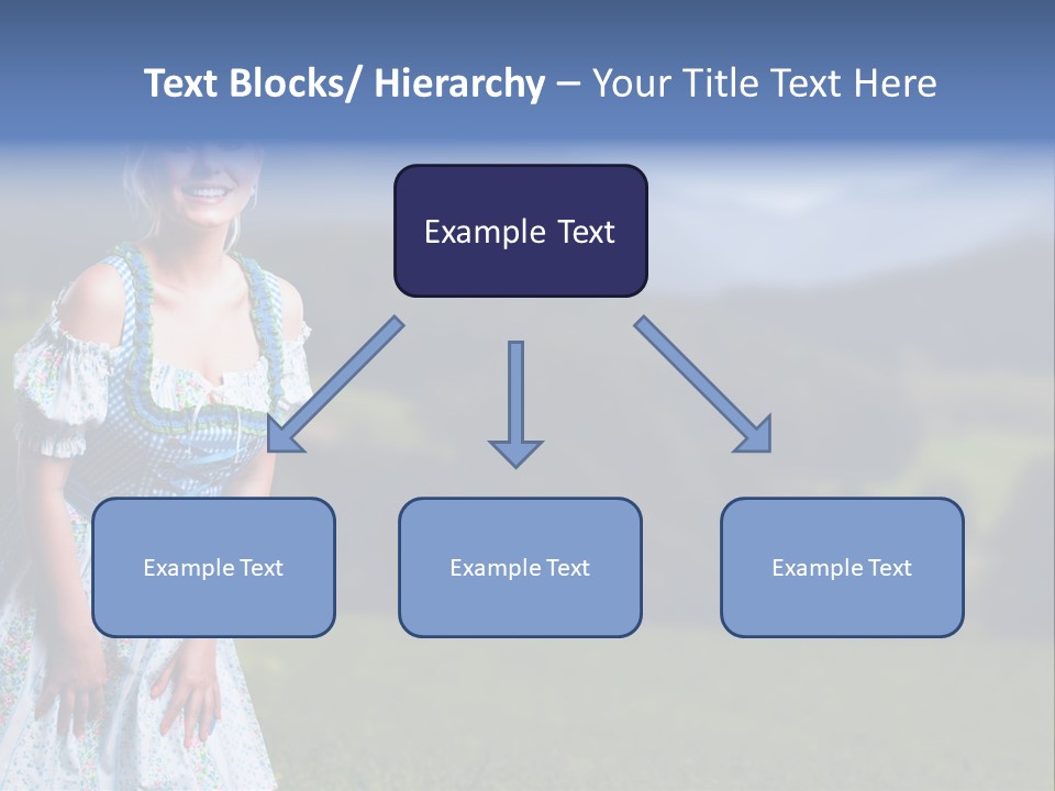 Dress Spring Smile PowerPoint Template