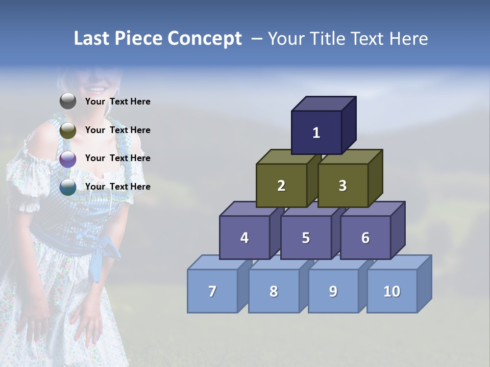 Dress Spring Smile PowerPoint Template