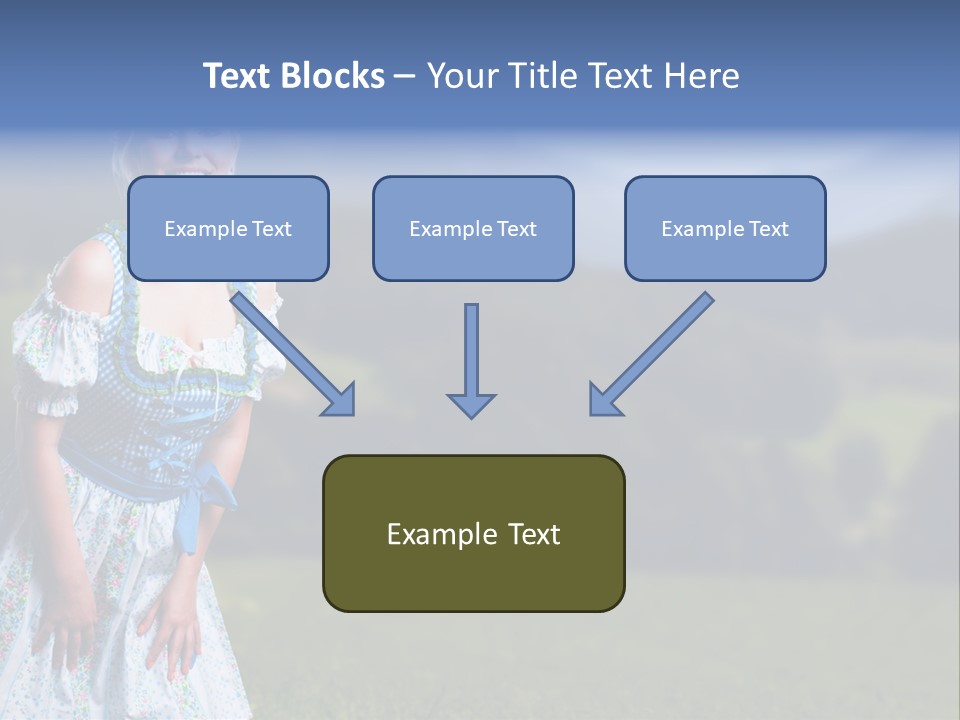 Dress Spring Smile PowerPoint Template