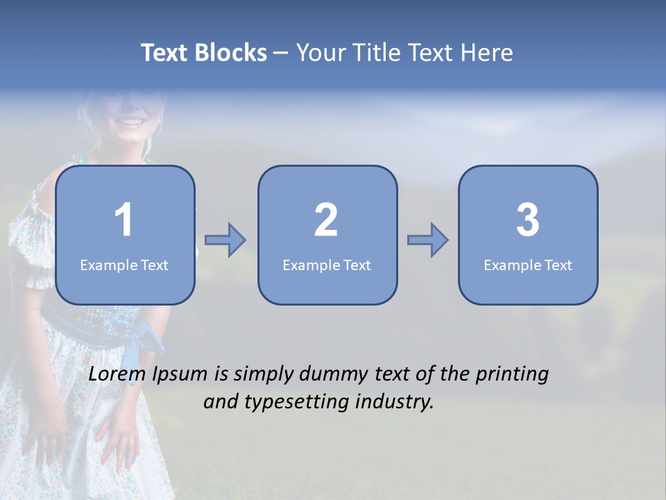 Dress Spring Smile PowerPoint Template