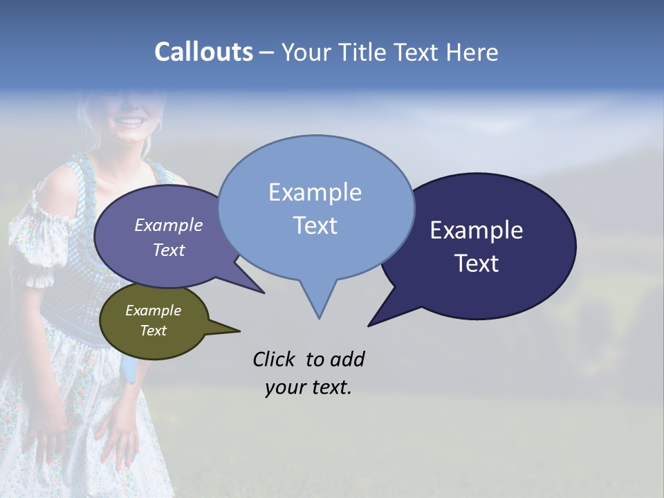 Dress Spring Smile PowerPoint Template