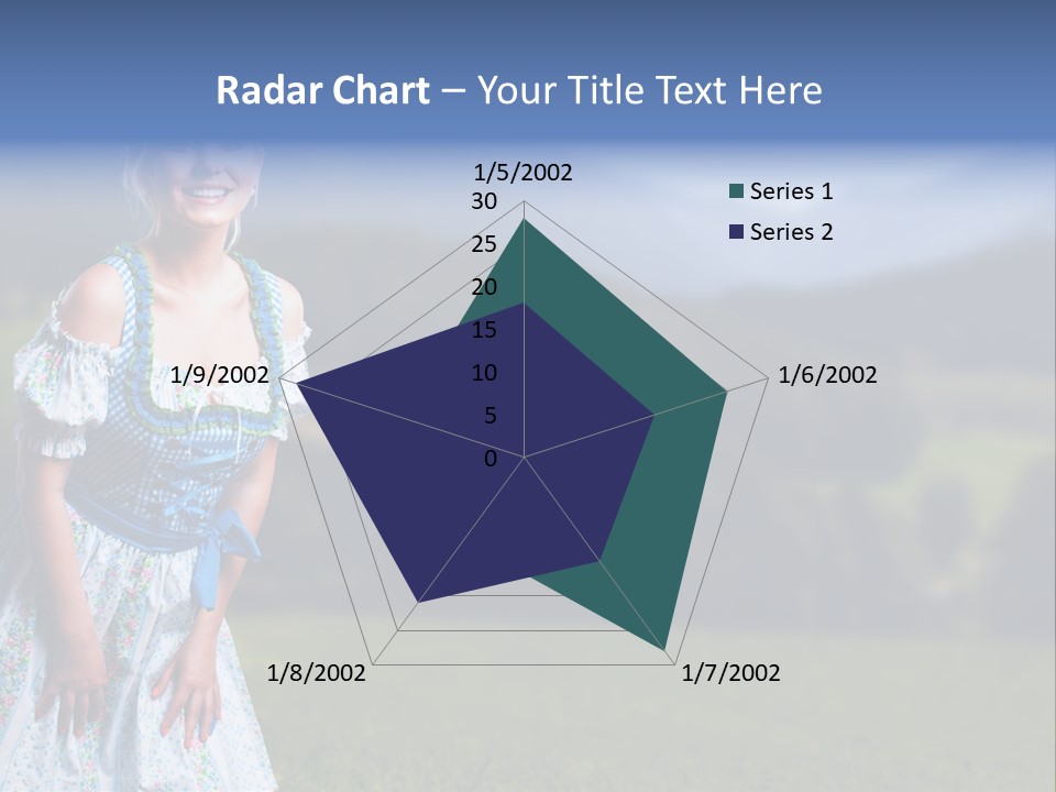 Dress Spring Smile PowerPoint Template