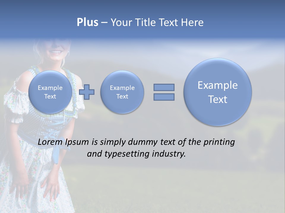 Dress Spring Smile PowerPoint Template