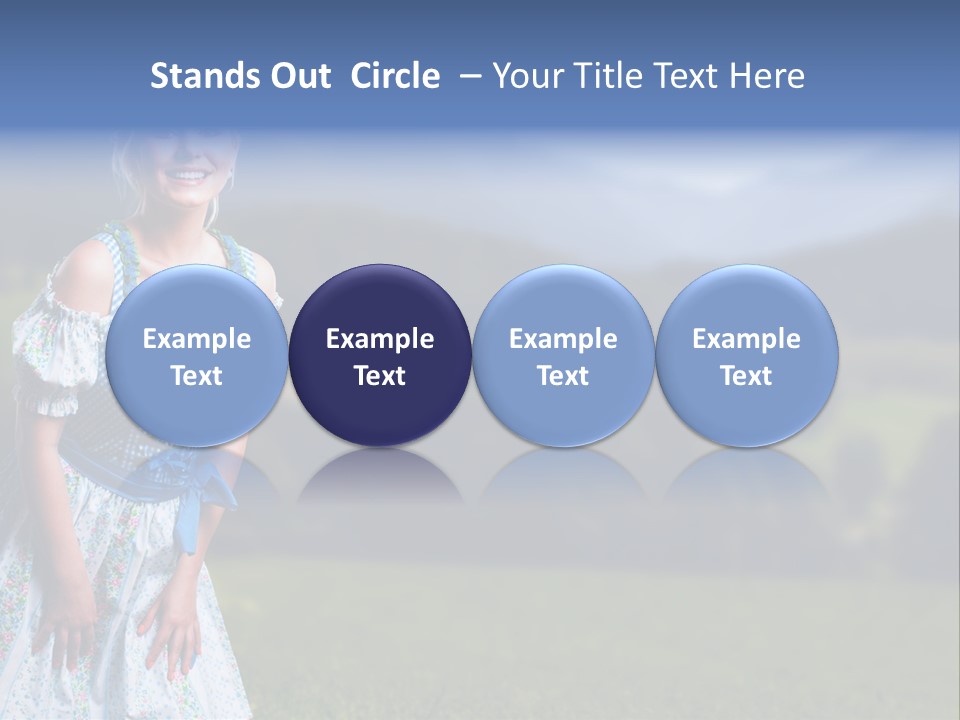 Dress Spring Smile PowerPoint Template