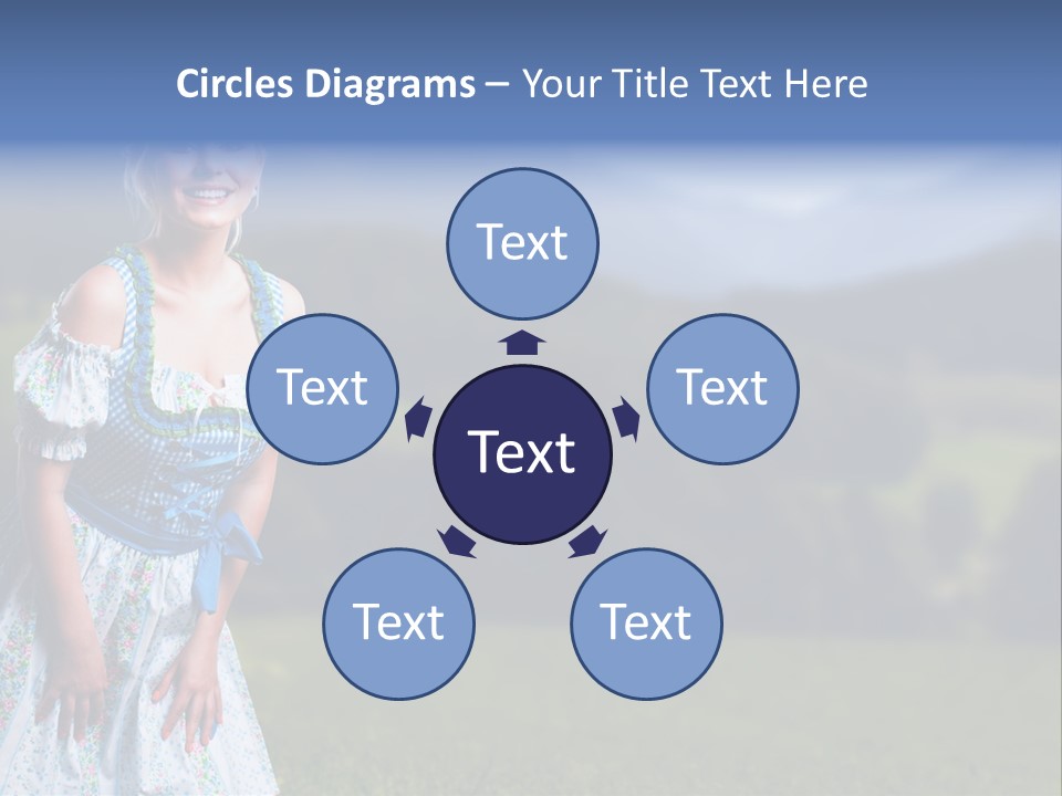 Dress Spring Smile PowerPoint Template