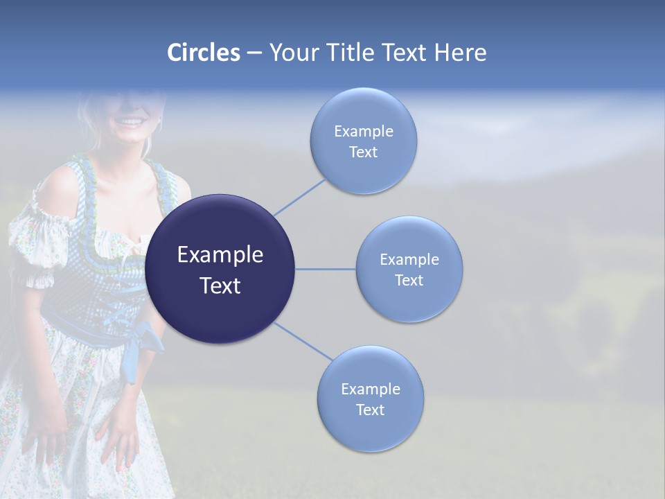 Dress Spring Smile PowerPoint Template