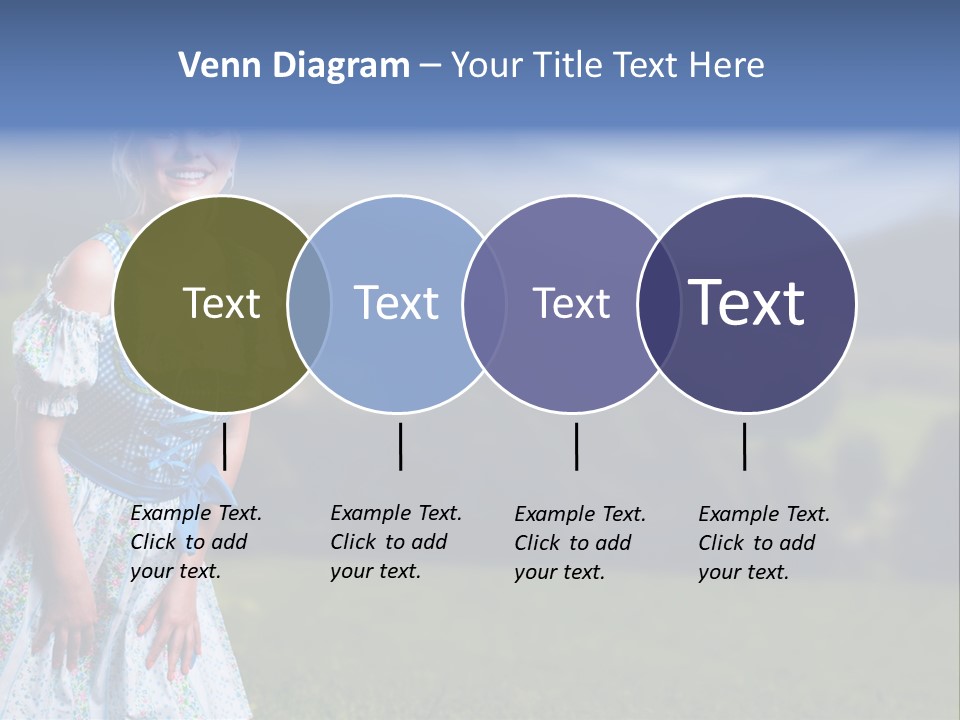 Dress Spring Smile PowerPoint Template