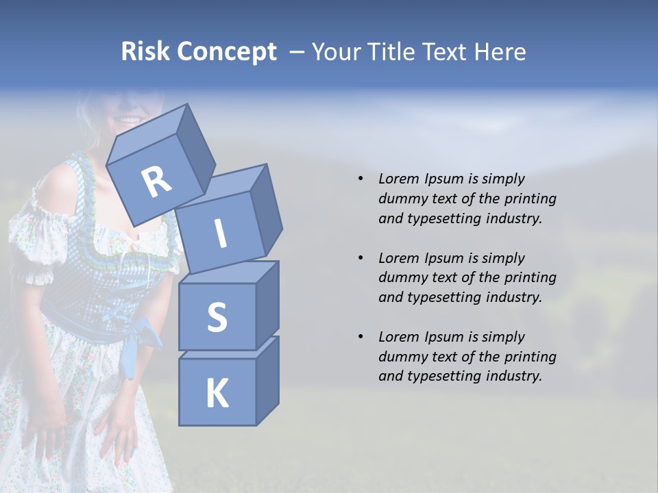 Dress Spring Smile PowerPoint Template