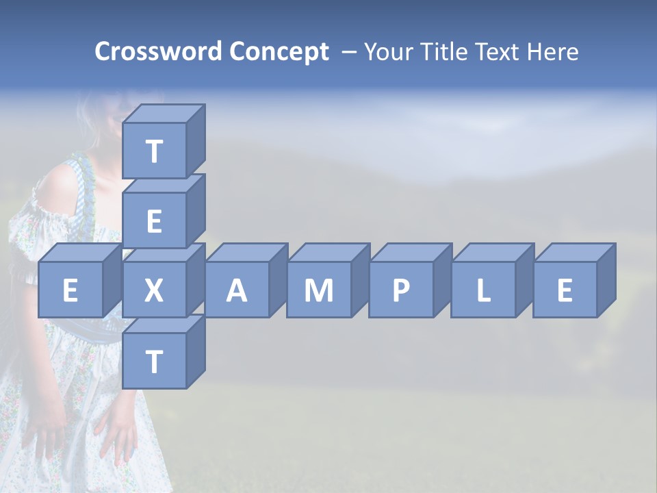 Dress Spring Smile PowerPoint Template