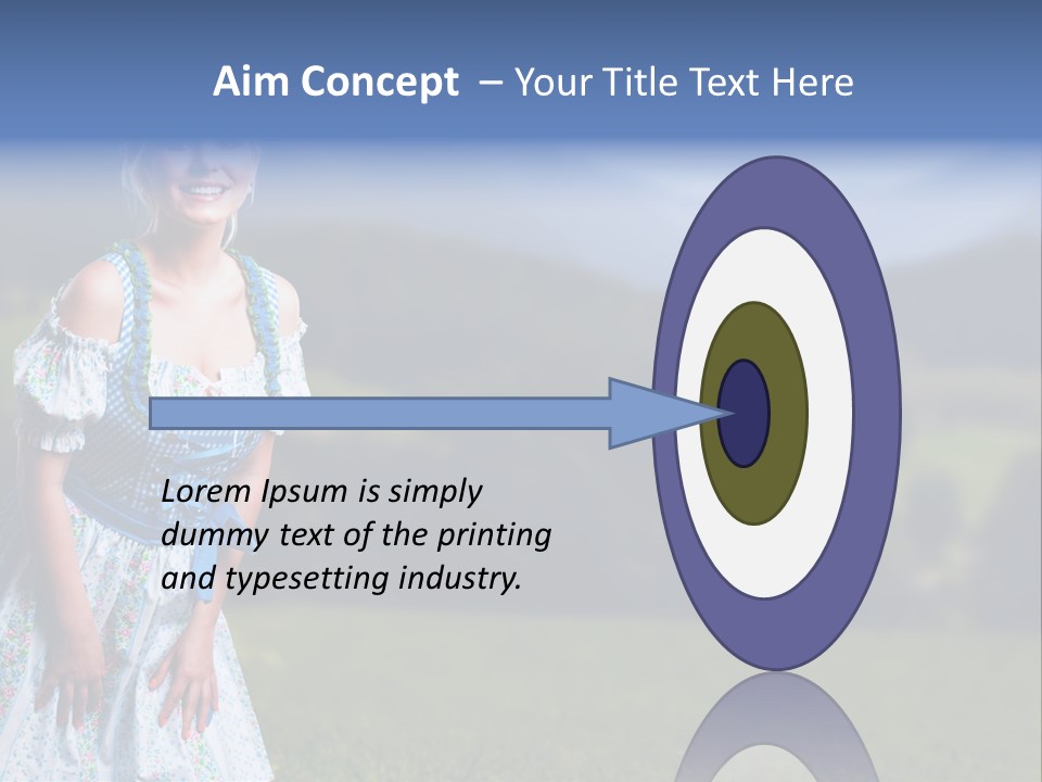 Dress Spring Smile PowerPoint Template