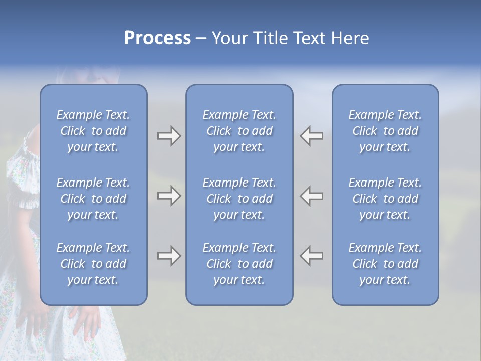 Dress Spring Smile PowerPoint Template